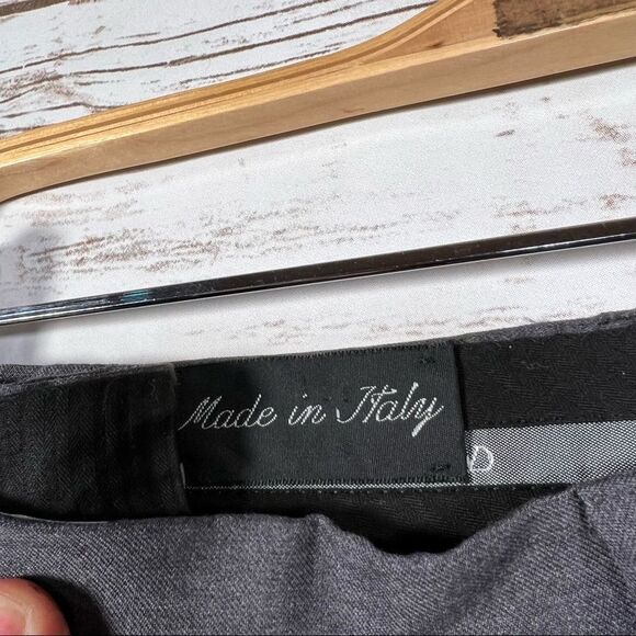 Valentino UOMO Super 120s Grey Dress Pants 52 R - Picture 3 of 16